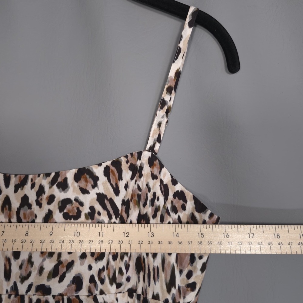 ANTHROPOLOGIE AVEC‎ LES FILLES NEW Leopard Print Cropped Jacket Dress Set Size 6 - Picture 5 of 12